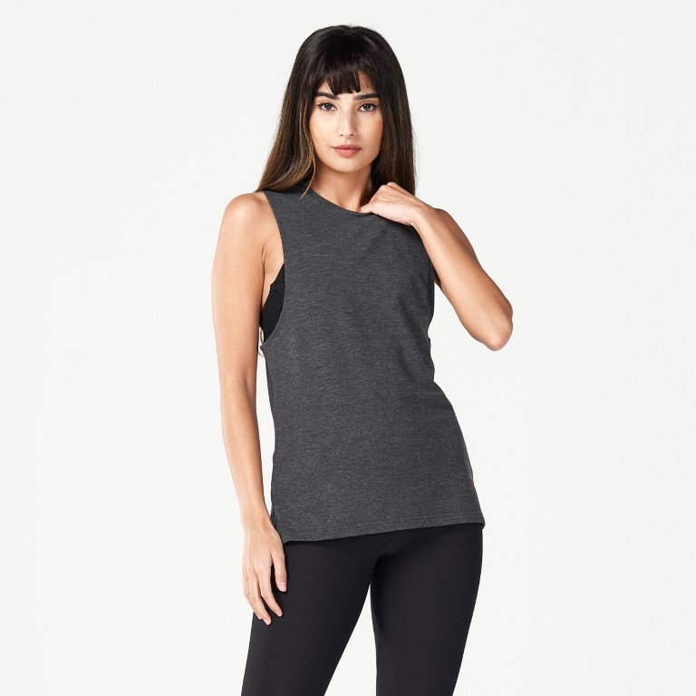 Code Marl Tank - Black Marl